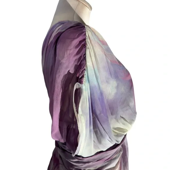 Roberto Cavalli NWT “Abito” lilac silk dress in size 42 (US size 6). Gorgeous - Picture 7 of 15